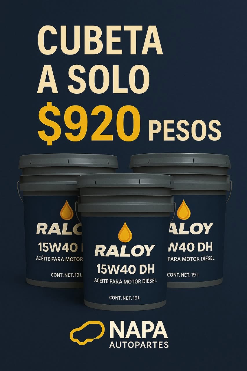 Aceite Raloy 15W40 para motor diésel